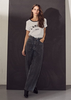 Flip waist black pocket jeans Sort HAUTE L'AMITIÈ